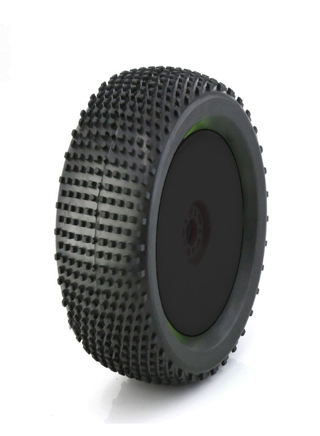 Dantenron 1/8 RC Off Road Racing Truck Tires OD 5.51" and Wheels Rims 17mm Hex for 1:8 Buggy Truck Car Traxxas Arrma Kraton Typhon 6S 3S Talion 6S Losi 8ight HPI Vorza Flux Kyosho Hobao 4PCS (Black) - Image 5